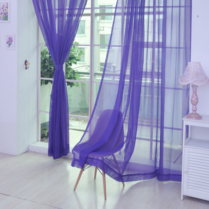 1pc%20Solid%20Sheer%20Tulle%20Curtains%20Decoration%20Window%20Living%20Room%20The%20Bedroom%20Window%20Screening%20Panel%20Cortinas%20-%20Image%204