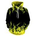 Colorful Flame Hoodie 3d Sweatshirt Men/Women Hooded Autumn And Winter Coat mens Clothing funny Jacket black Hoodies. 