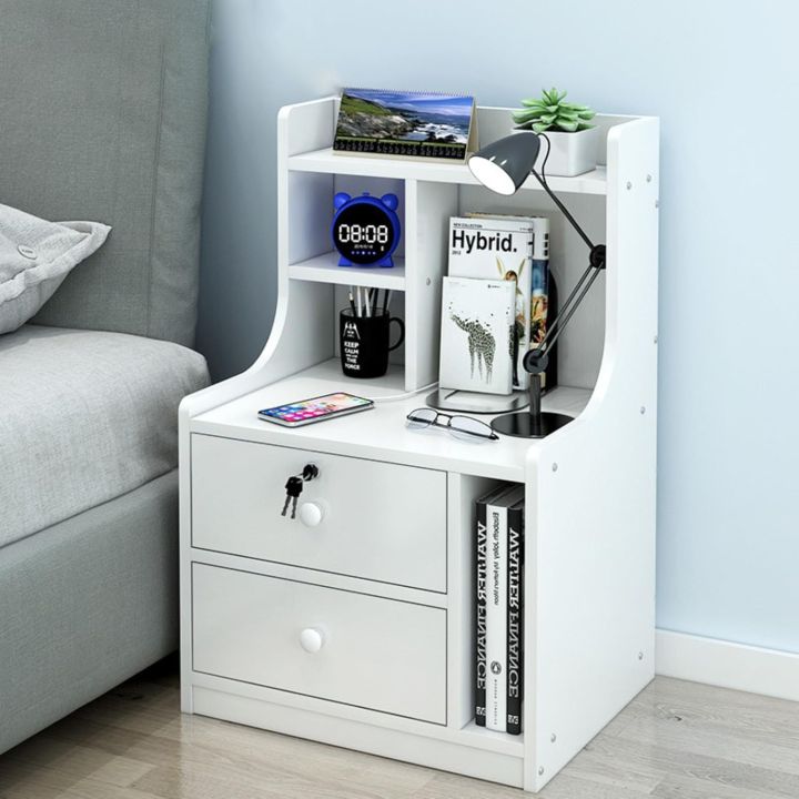 RK%20MDF%20M13%202%20Drawers%20Exclusive%20Bed%20Side%20Table%20With%20Drawers%20Shan%20Teak,%20White%20and%20%20Beige%20Finish%20-%20Image%203