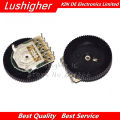 5pcs Double Gear tuning potentiometer B102 B103 B203 B503 B1K B10K B20K B50K 3Pin/5Pin 16*2mm Dial Potentiometer. 