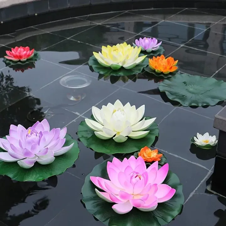 10cm/17cm%20Artificial%20Lotus%20Fake%20Plant%20Pond%20Decor%20Artificial%20Water%20Lily%20Floating%20Foam%20Lotus%20Home%20Garden%20Fish%20Tank%20Fake%20Flower%20Natuo%20-%20Image%202