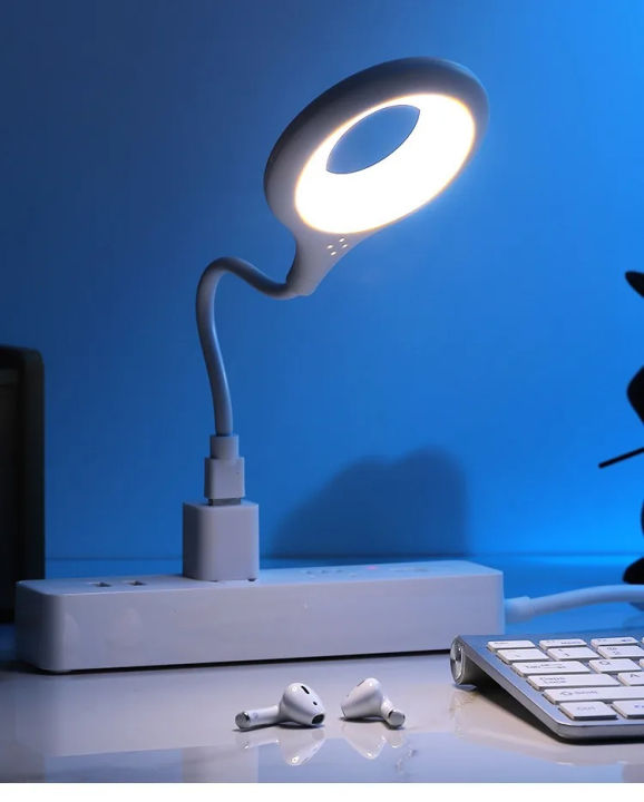 USB LED Desk Lamp Portable Night Light Lamp Freely Foldable Table Lamp USB LED Lights Eye Protection Student Study Reading Portable Direct Plug Night Light
