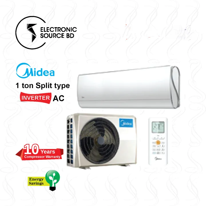 MIDEA%201%20ton%20Split%20type%20AC%20INVERTER%20(%2010%20years%20compressor%20warranty%20)%20energy%20savings%20-%20Image%202