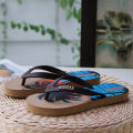 Thailand Imported Flip-Flops Men's Beach Casual Thick-Soled Shock Absorbing Pattern Non-Slip Wear-Resistant Vietnamese Sandals.