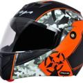 Vega Crux Dx Victor Dull Black Orange Helmet. 