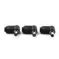 2Pcs DC Power Connector Adapter 90 Degree Angle 5.5x 2.1mm/2.5mm Male Plug to Female Jack Coupler Converter Tetuo. 