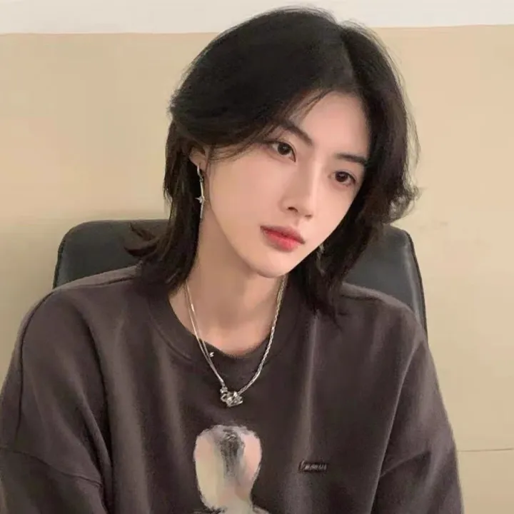 Wolf%20Tail%20Wig%20Men's%20and%20Women's%20Short%20Hair%20Internet%20Celebrity%20Same%20Style%20Natural%20Realistic%20Japanese%20Warrior%20Head%20Same%20Style%20Anchovy%20Head%20Full-Head%20Wig%20Style%20-%20Image%207
