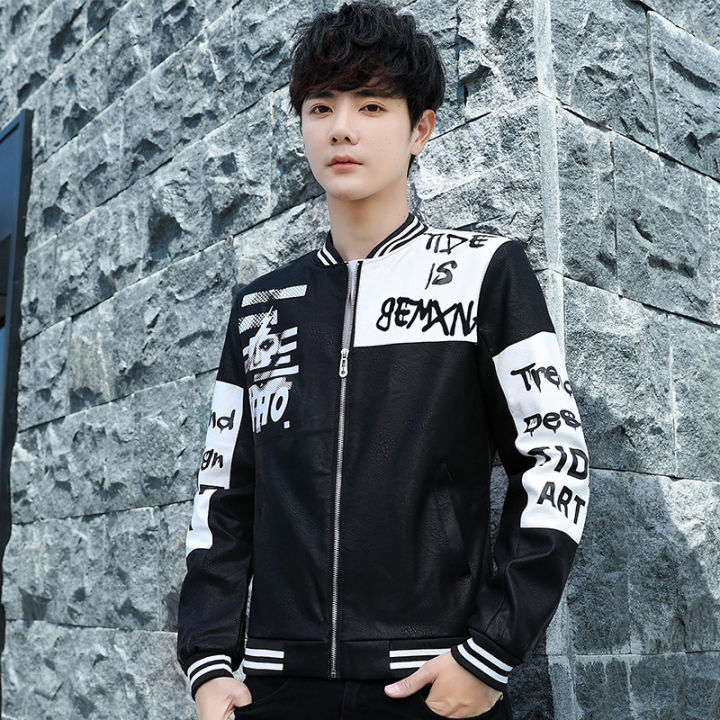 Leather%20men's%202020%20new%20fashion%20trendy%20brand%20Korean%20Slim%20men's%20jacket%20youth%20motorcycle%20pu%20leather%20jacket%20-%20Image%202