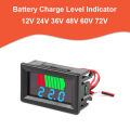 Battery Charge Level Indicator 12V 24V 36V 48V 60V 72V Lithium Battery Capacity Meter Test Display LED Voltmeter Tester.
