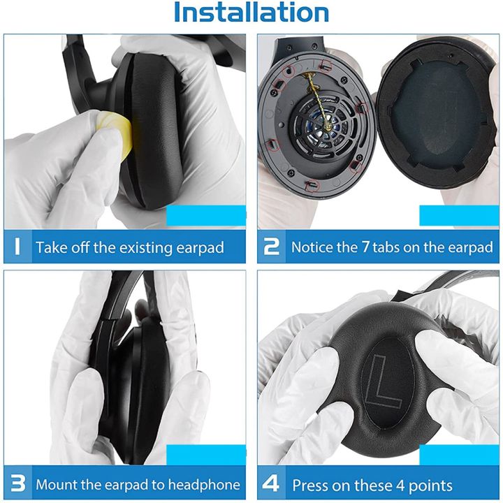 2Pcs%20Protein%20Leather%20Replacement%20Ear%20Pads%20for%20Life%20,%20Q20BT%20Headphones%20Earpads%20-%20Image%204