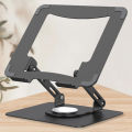 Laptop standı için masaüstü bilgisayar standı 360 derece dönen katlanabilir dizüstü montaj taşınabilir dizüstü Tablet Laptop için tutucu.