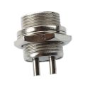 Universal Panel Mount 16mm 2Pin Aviation Connectors Plugs 5 Pcs.