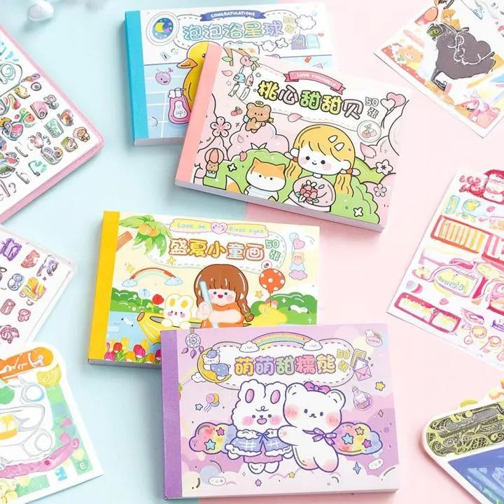 Kawaii%20Cute%20Rabbit%20Sticky%20Scrapbooking%20Journal%20Girls%20Decorative%20Label%20Sticker%20Book%20-%20sticker%20-%20Image%203