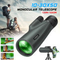 APEXEL Double Adjustment Stepless Zoom 10-30x50 Single Hole Telescope HD High Magnification Rain and Fog Proof 100 Resolution Telescope. 