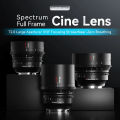 7artisans 35mm 50mm 85mm T2.0 Full Frame Ultra-long Focus Cine Lens for Camera Studio Photography with E X Z RF M M43 L Mount.