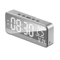 Smart Sound Alarm Clock LED Music Alarm Clock Wall Mounted Desk Clock Student Alarm Clock Temperature Display Dark Grey. 