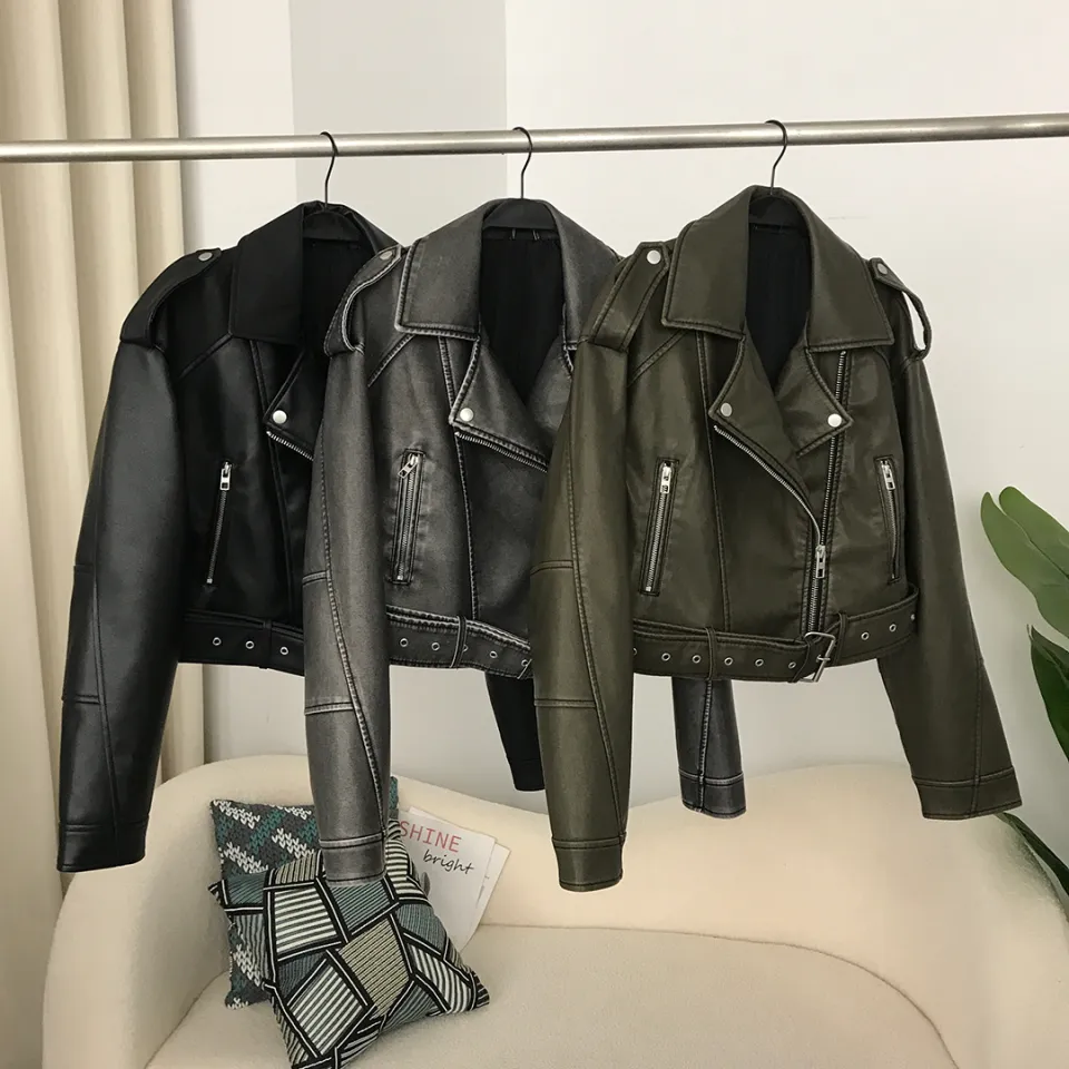 Ameri☆ 2WAY COMPACT FAKE LEATHER JACKET AMERI VINTAGE☆COMPACT