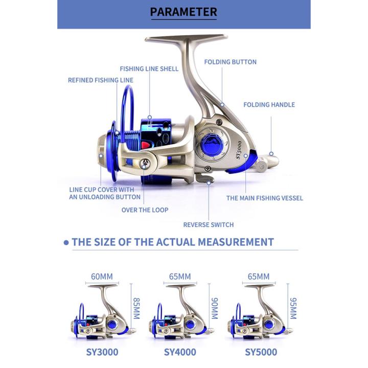 SY4000 Fishing Reel Spinning Saltwater, Spinning Reel Saltwater Fishing