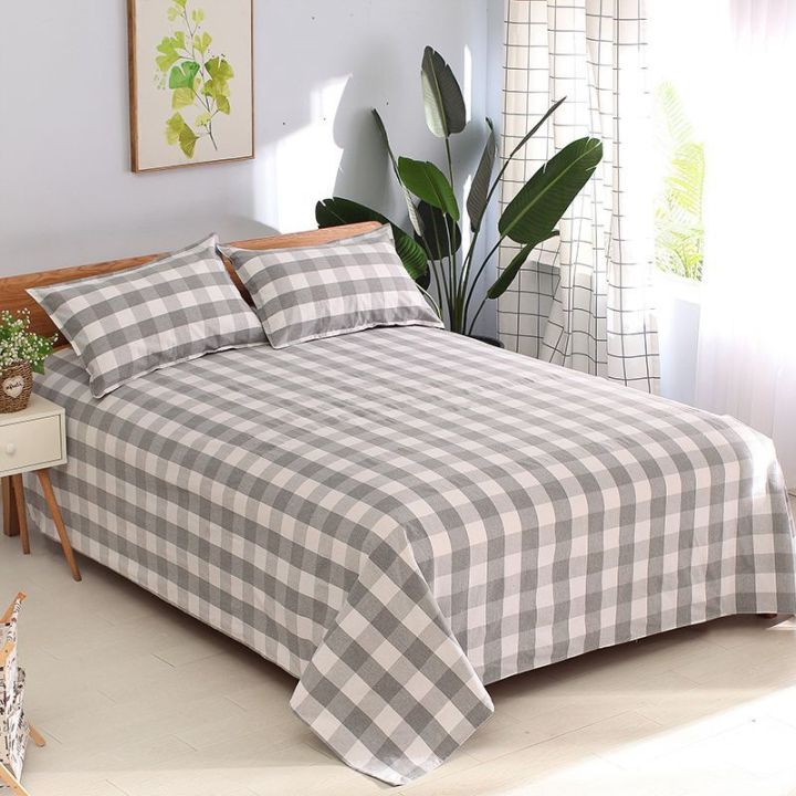 Crash%20Bed%20Sheet%20Traditional%20Cotton%20Old%20Coarse%20Cloth%20Single%20Student%20Dormitory%20Thickened%20Double%20Three-Piece%20Tatami%20Bed%20Sheet%20Wholesale%20-%20Image%202