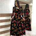Women Attractive High-Quality Rose Print Semi long Kurti Digital print. 