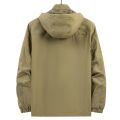 6XL 7XL Big Size Windbreaker Jacket Men Spring Autumn Cargo Jacket Coat Male Outdoor Outerwear Plus Size 7XL Coats Khaki Green. 