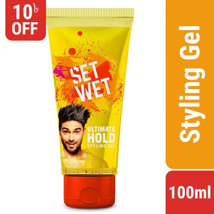 Set Wet Hair Gel Ultimate Hold Styling 100ml Bd 7850