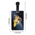 Custom Nicolas Cage In A Banana Luggage Tag With Name Card Space Privacy Cover ID Label for Travel Bag Suitcase. 