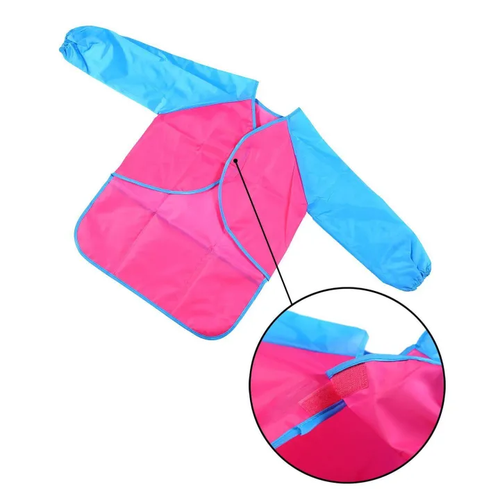 Children's%20Art%20Smocks%202%20Pack%20Kids%20Painting%20Aprons%20Waterproof%20Artist%20Smocks%20Long%20Sleeve%20Painting%20Apron%20with%203%20Roomy%20Pockets%20for%20Age%202-8%20Years%20-%20Image%205