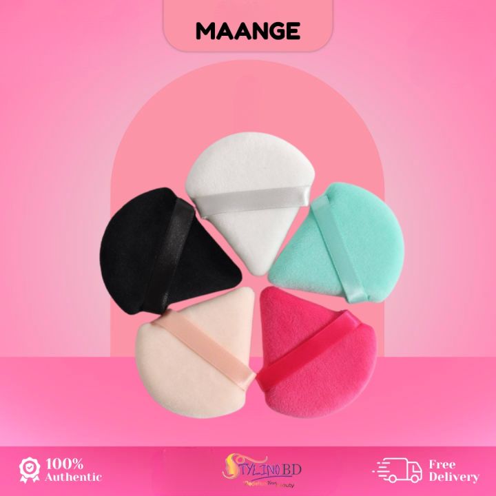 Maange 5pcs Puff Makeup Triangle Sponge Set - Skin-Friendly
