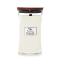WoodWick Large Jar White Tea & Jasmine Candle (610G).