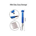 TWEXQNY-Magnetic 6 in 1 Tiny Screw Driver Kit, Small Screwdriver Set Perfect Mini Screws for Cell Phones, Watch, Eyeglass Etc.