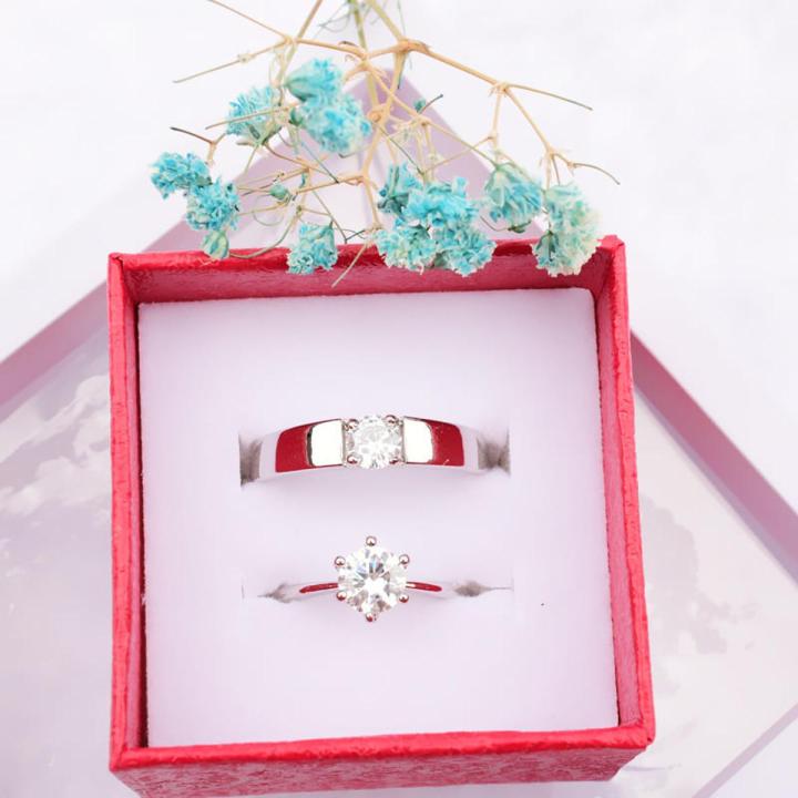 Adjustable Couple Rings For Men Women box free