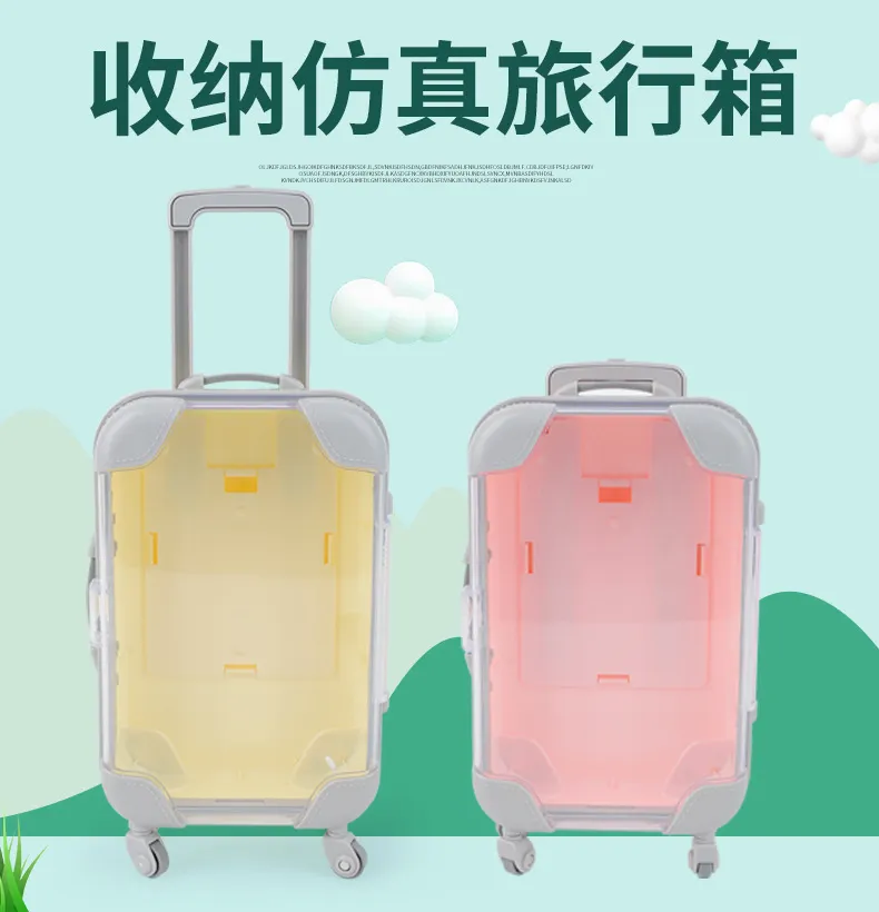 Replica mini two-to-four pair eyelash trolley suitcase, suitcase