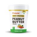 Pintola High Protein All Natural Peanut Butter | Unsweetened | 37% Protein | Imported Whey Protein and Roasted Peanuts (Creamy, 510g). 