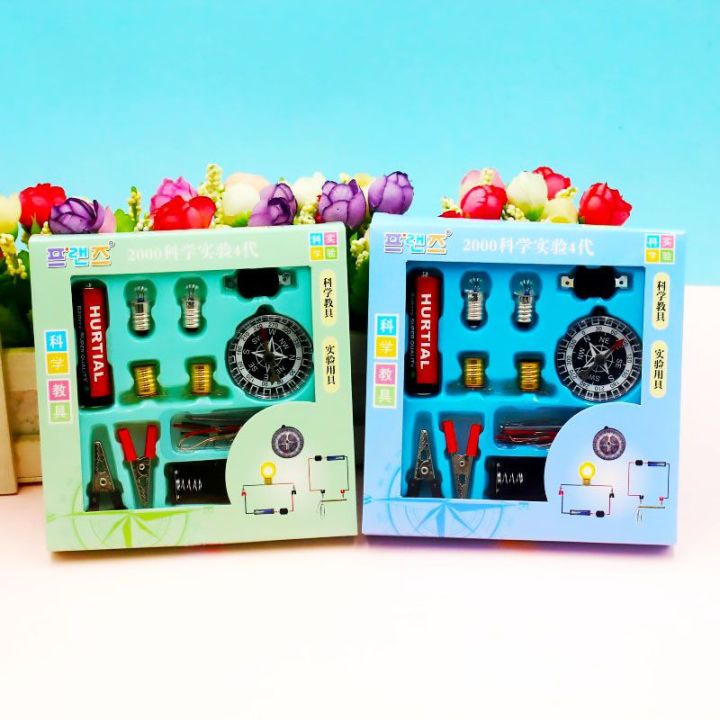 Science%20Experiment%20Project%20Kit%20for%20School%20Kids%20with%20Compass,%20Electric%20Circuit,%20Lights%20-%20Image%203