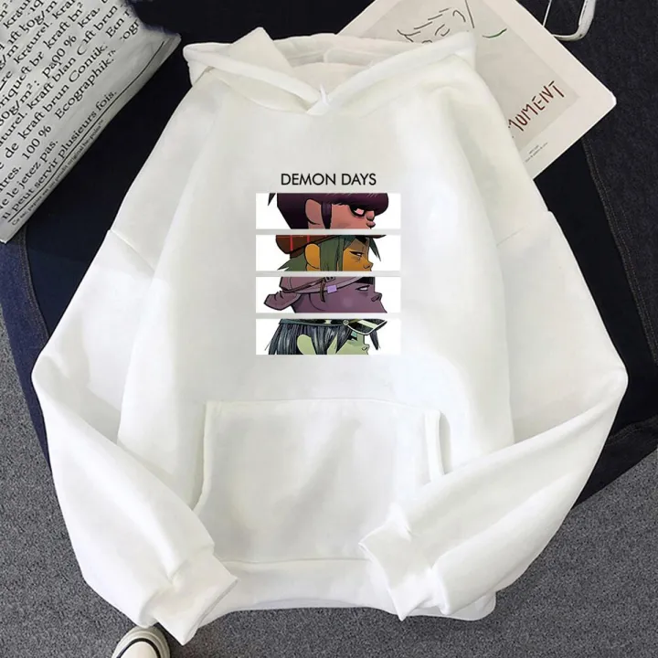 Spring Music Gorillaz Hoodie Tops women's Streetwear -hop Clothes Costumes Men Hoodies Oversize Sweatshirts Hat Clothing Tops
