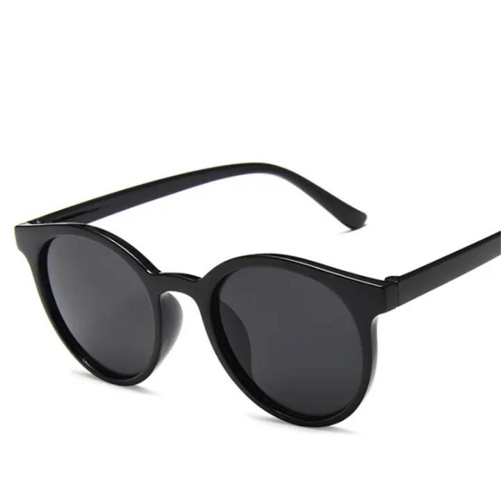 【happy one】BlackXojoX Sunglasses Women Vintage Designer Round Glasses Simple Girls Goggles Ladies Shade Eyewear UV400