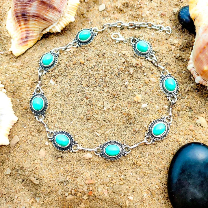 European%20and%20American%20cross-border%20jewelry%20Simple%20and%20versatile%20retro%20ethnic%20style%20anklets%20Fashionable%20metal%20alloy%20turquoise%20foot%20ornaments%20for%20women%20-%20Image%206