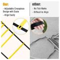 JAERBEE Agility Ladder Set 20Ft Adjustable Speed Training Ladder with 12 Football Training Disc for Soccer, Sports Training.
