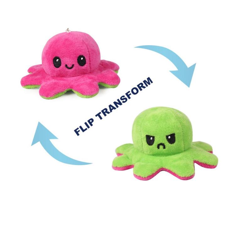 stuffed juguete Fidget-Toys Stuff Bedroom double-sided Desk-Decoration Toy shifter Decor Reversib Recommend import Octopus pulpo