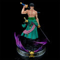 21cm One Piece Figure Small Blood Bath Sauron One Piece Gk Three-Knife Flow Stunt Version Scene Statue Boxed Anime.