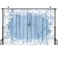 Christmas Wooden Floor Backdrop for Photography Winter Wood Board Texture Portrait Background Sonw Forest Photo Studio Props.