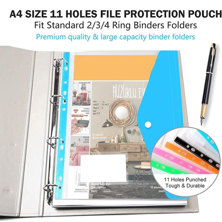 12%20Packs%20Binder%20Pocket%2011%20Holes%20for%202/3/4%20Ring%20Binder%20File%20Pouch%20-%20Image%206
