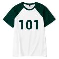 Squid Game Squid Game 3D T-shirt Korean drama 218 number sportswear loose Kids Boys men's and women's short-sleeved T-shirt. 