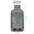 USB to 3.5mm Mic Jack Stereo Headset 3D Sound Card Audio Adapter PC. 