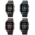 SKMEI 1858 Square Waterproof Calendar Countdown Electronic Digital Dual Display LED Luminous Watch.