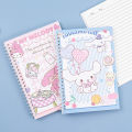 Kawaii Lil' Kuromi coil notebook A5 Notebook exercise book Girls cute stationery cinnamon learning stationery notepad diary. 