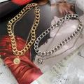 Aesthetic Vintage Necklace for Women Layered One Piece Pendant Jewelry Chain on the Neck Clothing Accessories Gift to Girlfriend. 
