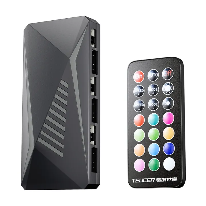 TEUCER%20LP-6P%20ARGB/PWM%203%20IN%201%20Controller%20Wireless%20Remote%20Control%20Fan%20Hub%20Temperature%20Controlled%20PWM%20ARGB%20Controller%20Hub%20Adapter%20-%20Image%207