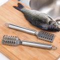 Stainless Steel Kitchen Accessories Cleaning Fish Skin Scraping Scales Planing Fish Scale Remover Brush Fishing Knife Cleaning Tools.